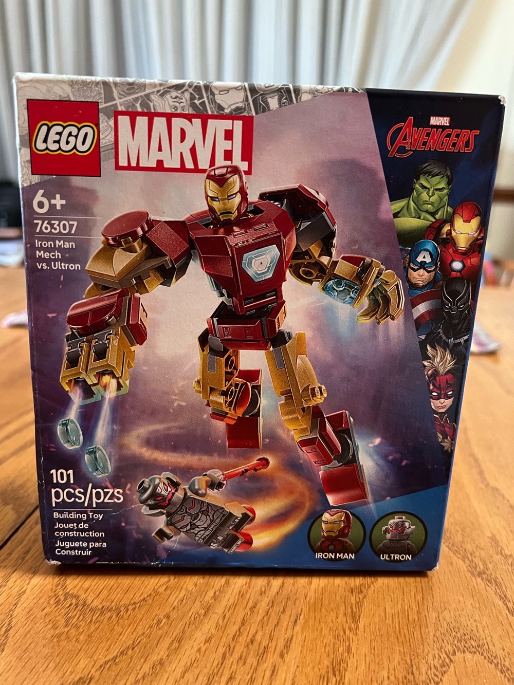 Lego Marvel Iron Man Mech vs. Ultron, 101 pieces